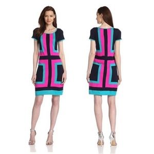 Lilly Pulitzer Isabella Colorblock Sweater Dress ASO Tina on GLEE Navy/Pink Sz S